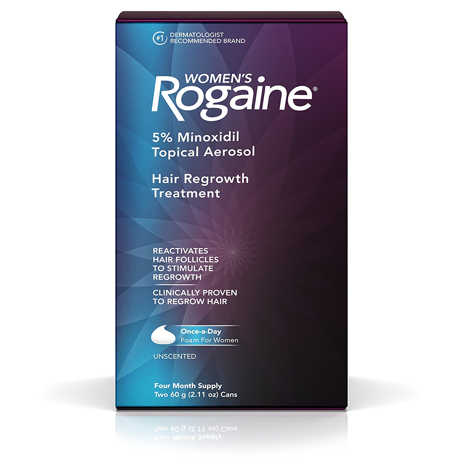 Women's Rogaine 5% Minoxidil Foam for Hair Thinning and Loss, Topical  Treatment for Women's Hair Regrowth, 4-Month Supply – Texas Dermatology