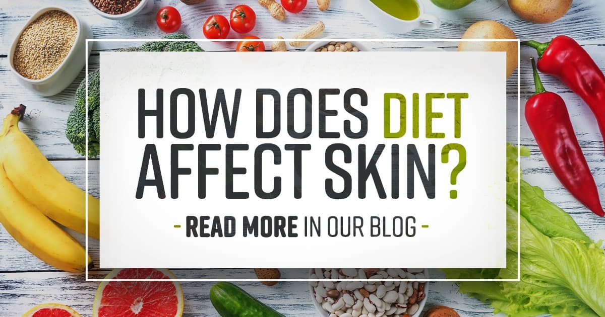 How does diet affect skin?