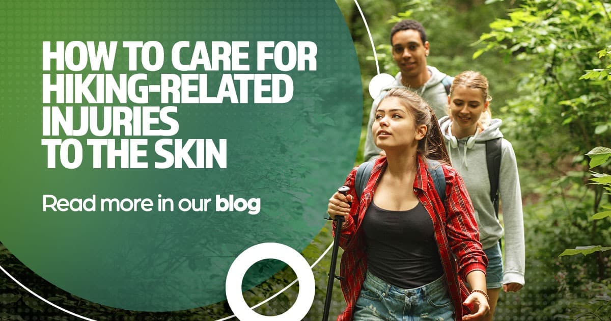 How to care for hiking-related injuries to the skin